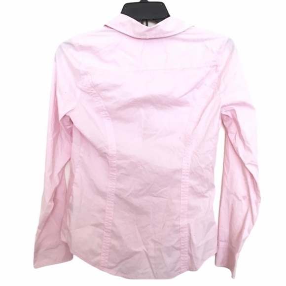 EXPRESS Pink Fitted Button Down Shirt Size Small - Picture 8 of 9